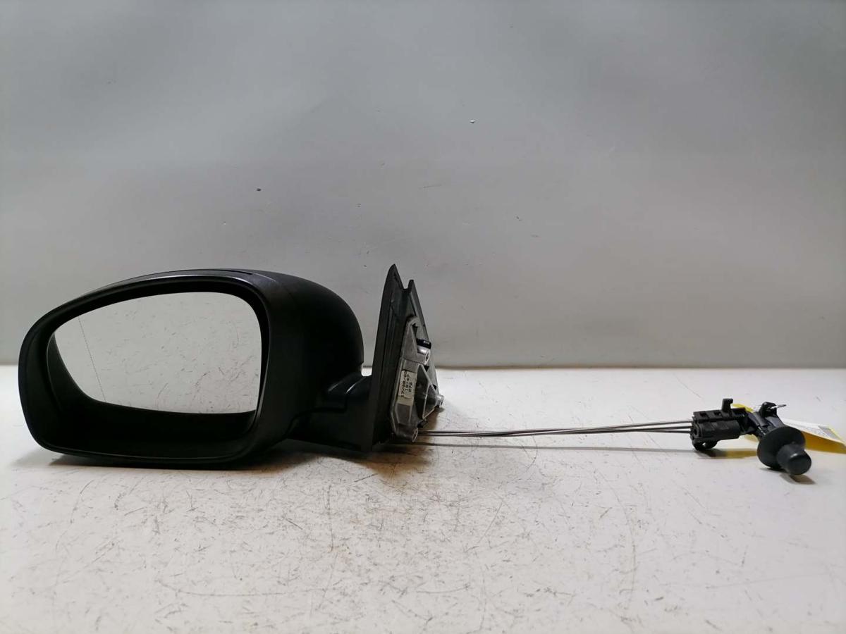 Skoda Fabia 2 original Au&szlig;enspiegel links manuell verstellbar 9153 Anthracite grey Bj.2009